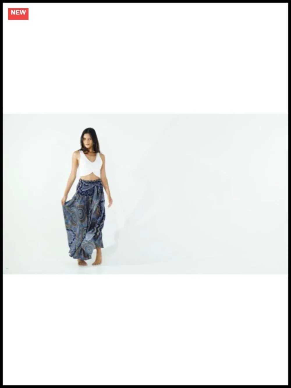 Boho Maxi Skirt for Women - Lightweight Rayon Wrap Skirt